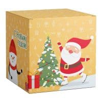 Коробка для кружки "В гостях у Деда Мороза"