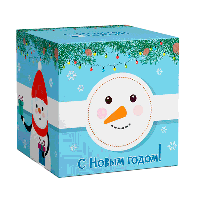 Коробка для кружки "Снеговичок С Новым Годом"