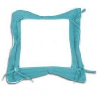 подушка с наволочкой 40*40 см голубая фотоподушки