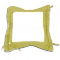 подушка с наволочкой 40*40 см жёлтая фотоподушки