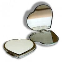 зеркальце металлическое в виде сердца 7х6.5см товары для влюбленных