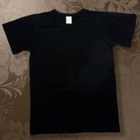 футболка мужская х/б черная, термотрансфер футболки / джемперы