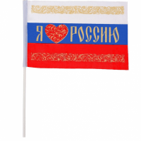 Флаг Я люблю Россию 16х24 см