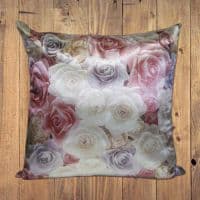 подушка «чайная роза», 40*40 см крепсатин подарки на 14 февраля