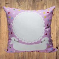 подушка «ляля» 40*40 см розовая фотоподушки