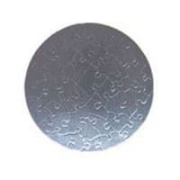 Фотопазл картонный круг серебро 20х20см, 42 элемента