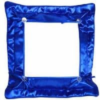 подушка с наволочкой 40*40 см синяя фотоподушки
