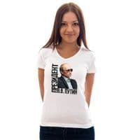 Женская футболка Президент Путин
