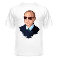 Мужская футболка Путин в очках